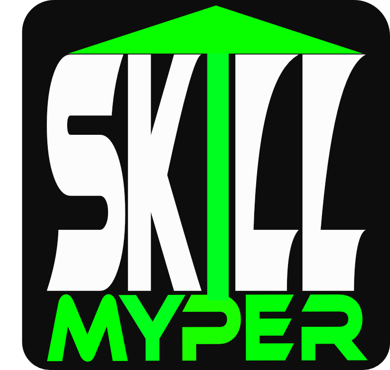 Myperskill v7 logo with wide arrow